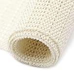 fowong Anti Slip Rug Underlay, 120 x 180cm Large Rug Pads for Wooden Floors, Multipurpose Control Underlay Gripper For Home, Office, Car, Pallet, Drawer Liners - White