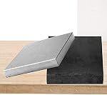CHENTEC Steel and Rubber Block 2 Pcs Work Bench Blocks Stamping Block 4" x 4"(10CM x 10CM)
