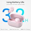TOZO A1 Audífonos inalámbricos Bluetooth 5.3 ligeros de inserción | Resistentes al agua IPX5, 2 micrófonos para llamadas con IA, sonido envolvente premium con graves, estuche de carga, 32 ecualizaciones vía app, rosa dorado 8