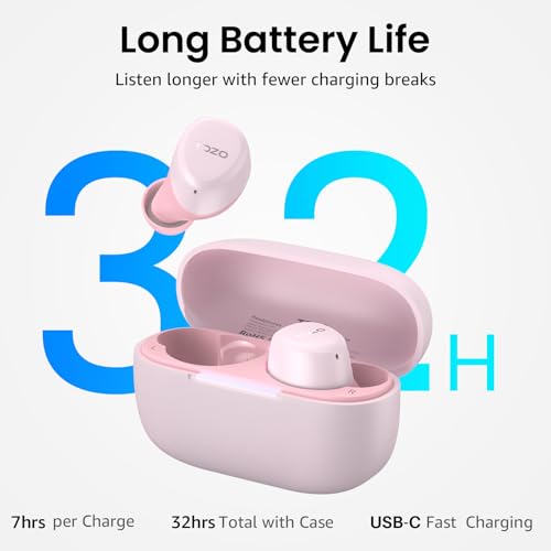 TOZO A1 Wireless Earbuds Bluetooth 5.3 Light Weight in Ear IPX5 Waterproof Headphones 2 Mic for AI Calls, Immersive Premium Sound Bass Headset with Charging Case, 32 Presets EQ Customization via App by TOZO - Image 4