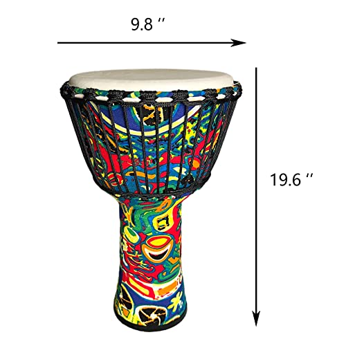 Djembe Drum 10Inch Musical Instruments Hand Drums, Adult African Drums，Musician Gifts (Lemon) #TOP1