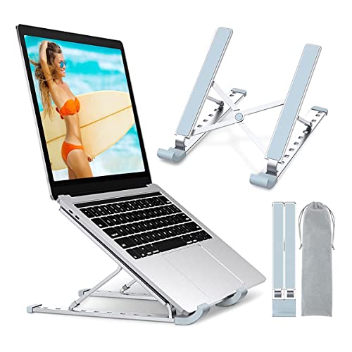 Babacom Support pour ordinateur portable - 9 niveaux - Réglable - En aluminium - Compatible avec MacBook Pro Air, iPad, Dell, ordinateurs portables de 10 à 15,6" Cover