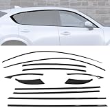 Black Window Trim for Mazda CX5 2017-2025 Window Chrome Delete Blackout Kit
