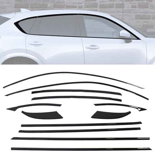 Black Window Trim for Mazda CX5 2017-2025 Window Chrome Delete Blackout Kit
