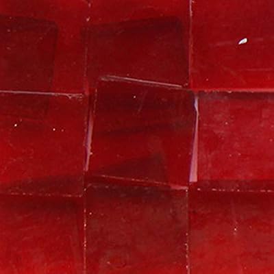 66pcs Square 0.8x0.8 inch Glass Mosaic Tiles Glass for Crafts, Mosaic Tiles for Crafts Glass Mosaic for Jewelry Making - Red