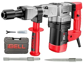 IBELL Demolition Hammer DH10-78, 6Kg, 1150W, Copper Armature, Impact 4100/min, Energy 10J, Chuck capacity 17mm