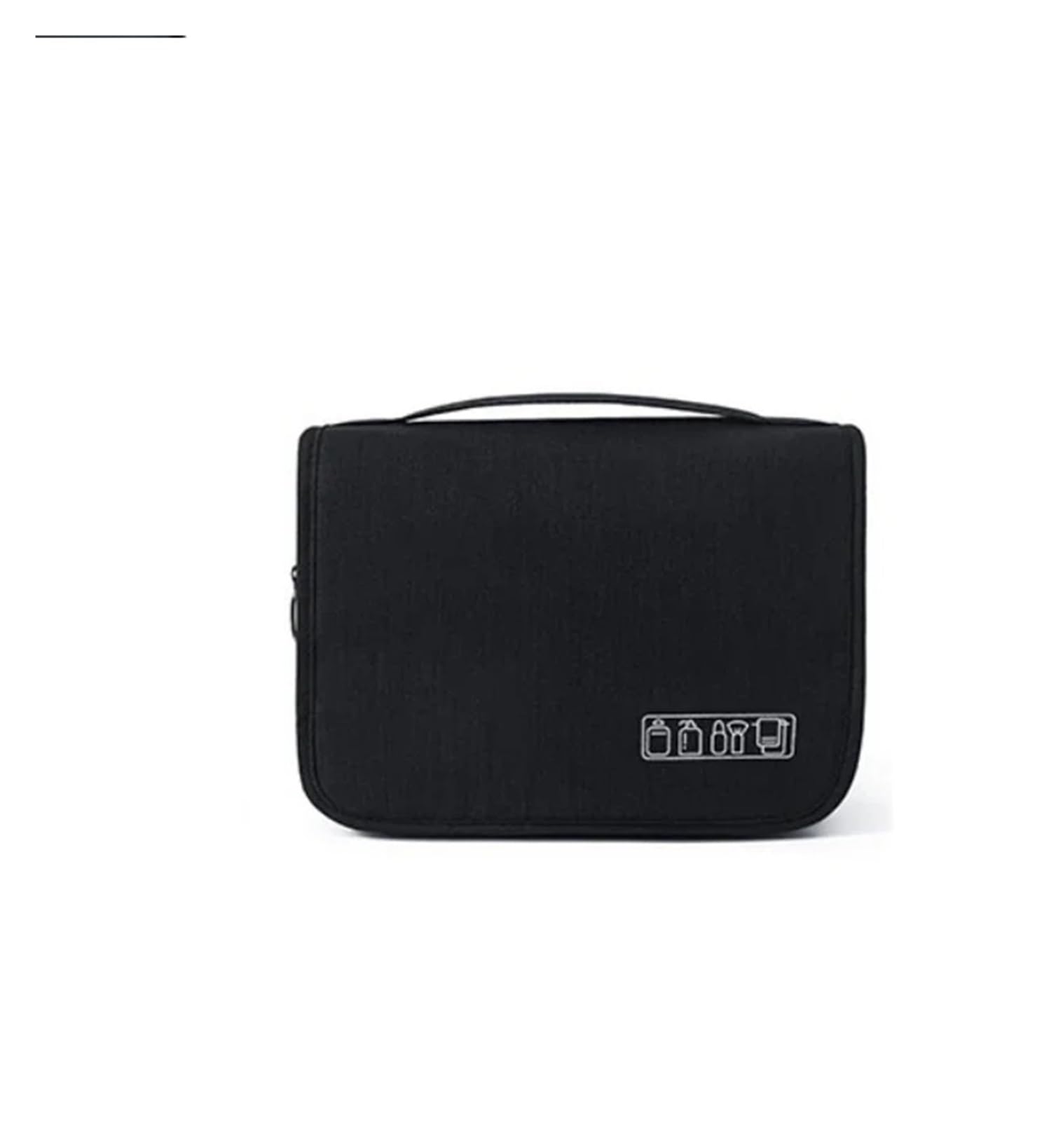 Borsa da Bagno Borsa da Toilette Portatile con Gancio for Appendere Borsa da Bagno for Cosmetici da Donna Impermeabile Custodia for Trucco da Viaggio for Uomo di Grande capacità(Black)