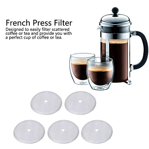 Cheotime CHEOTIMECVY2O3K0TR 5 Pack French Press Replacement Filters thumb #3