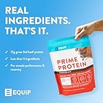 Equip Foods Prime Protein Powder | Clean, Grass Fed Beef Protein Powder | Carnivore Protein Isolate | Paleo, Keto Friendly | Gluten & Dairy Free | Helps Build & Repair Tissue | 30 Servings, Chocolate - Image 5