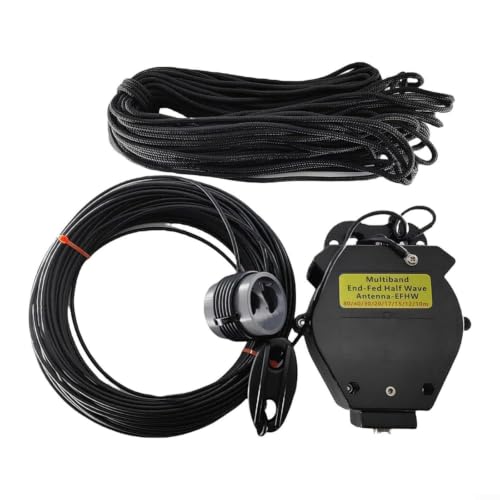 Antena de onda corta de 8 bandas 10m-80m con balun 1:64 y carcasa ABS para radioaficionados