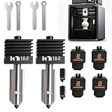2 Pack P2S 0,2MM High Speed Zintegrowany Quick Swap Hotend Extruder Upgrade z 0,2MM Wymienną hartowaną stalowa dyszą i 4 silikonowymi skarpetkami dla Bambu Lab P2S/H2D/H2S Combo/A1/A1 Mini 3D Drukarki