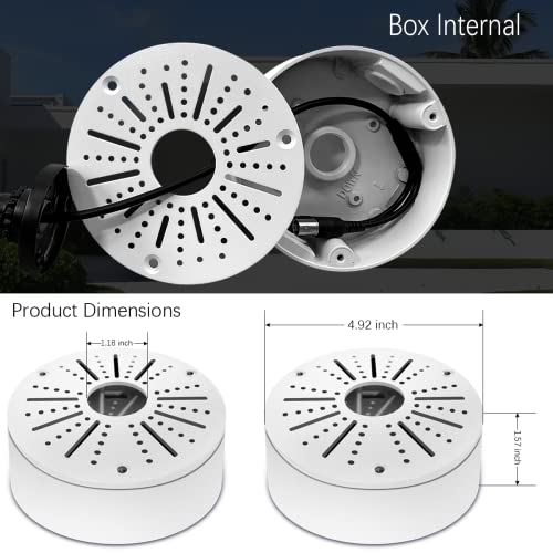 Universal Dome Kamera Abdeckung - Weiße Anschlussdose Zum Verstecken Von Kabeln