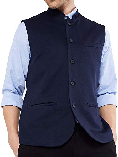 Image of Dhingra Men's Solid Nehru Jacket