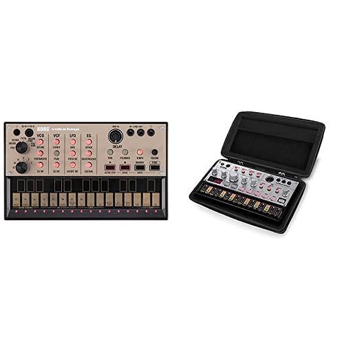 Korg Volca Keys - Sintetizador Y Caja De Ritmos + Udg U8435Bl Creador Carcasa Rígida Para - Color...