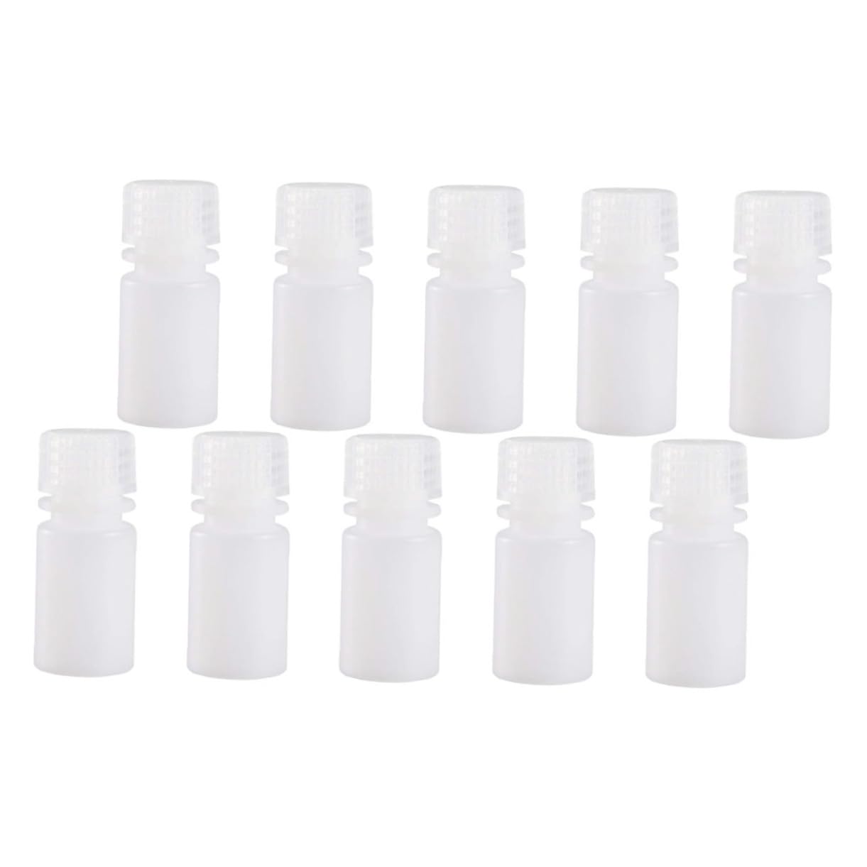 PRETYZOOM 10 Pack Polypropylene Acid Resistant Bottles Lab Food Use Wide Mouth Design