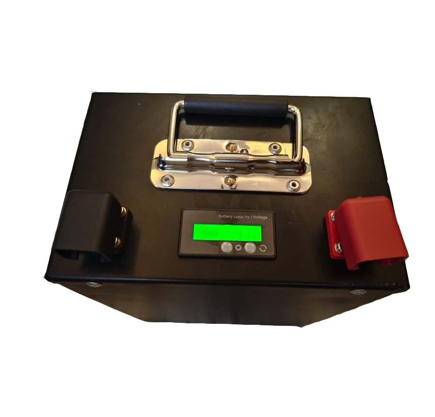 Image of Life Po4 12V 100Ah / 12V200AH / 24V100AH / 24V200AH Lithium Phosphate Battery Pack with BMS Protection Metal Box (Normal BMS) (12v 100Amp) with Digital Battery Indicator