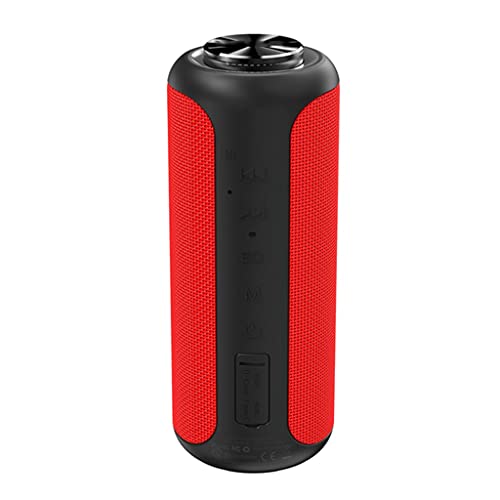 VejiA Barras de Sonido Altavoz Bluetooth 5.0 Altavoz portátil de 40 W Columna IPX6 con NFC, Tarjeta TF, Unidad Flash USB (Color: Rojo) (Rojo) (Rojo)