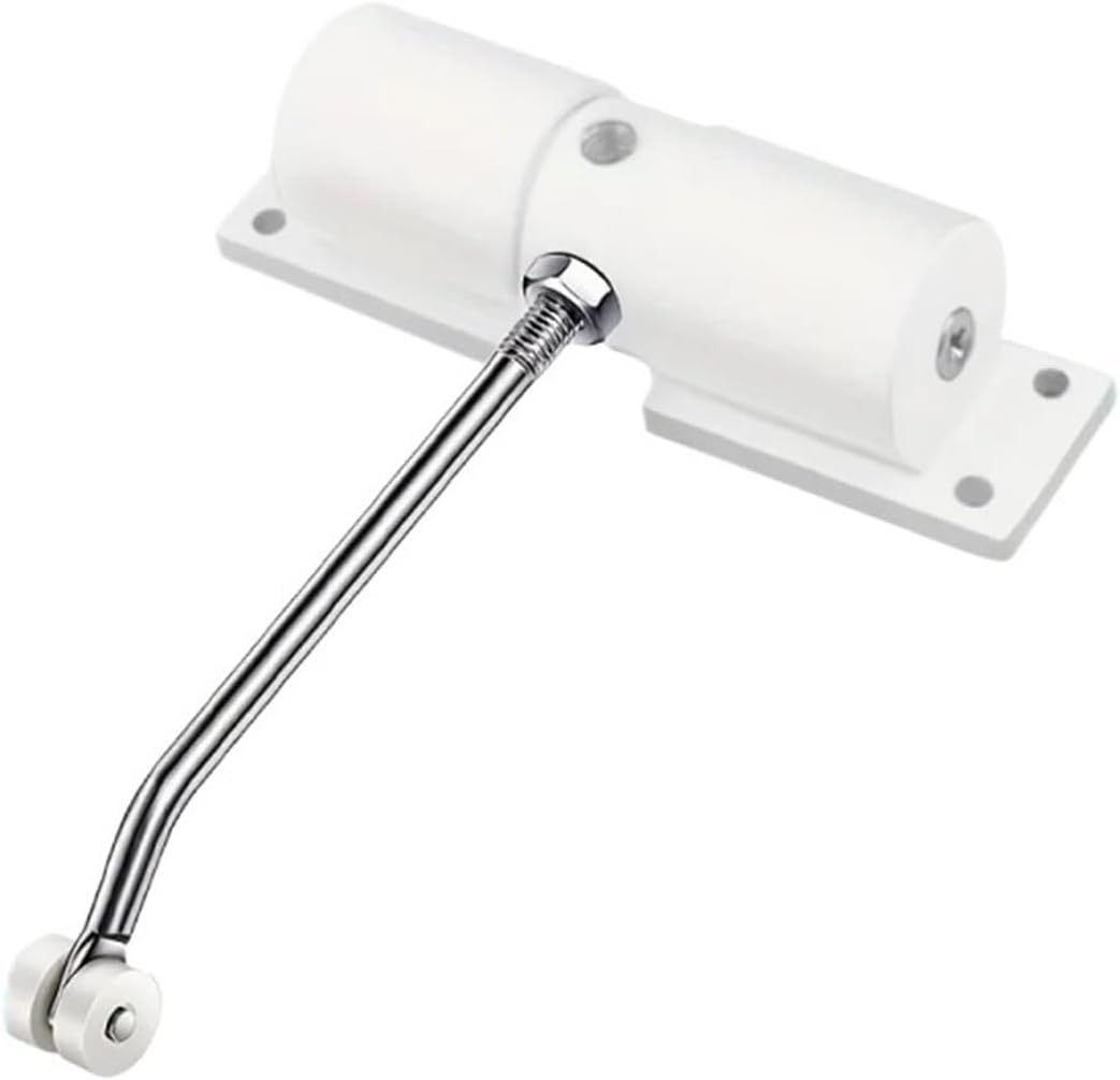 Automatic Heavy Duty Safety Spring Door Closer, Adjustable, Surface Mounted(White)