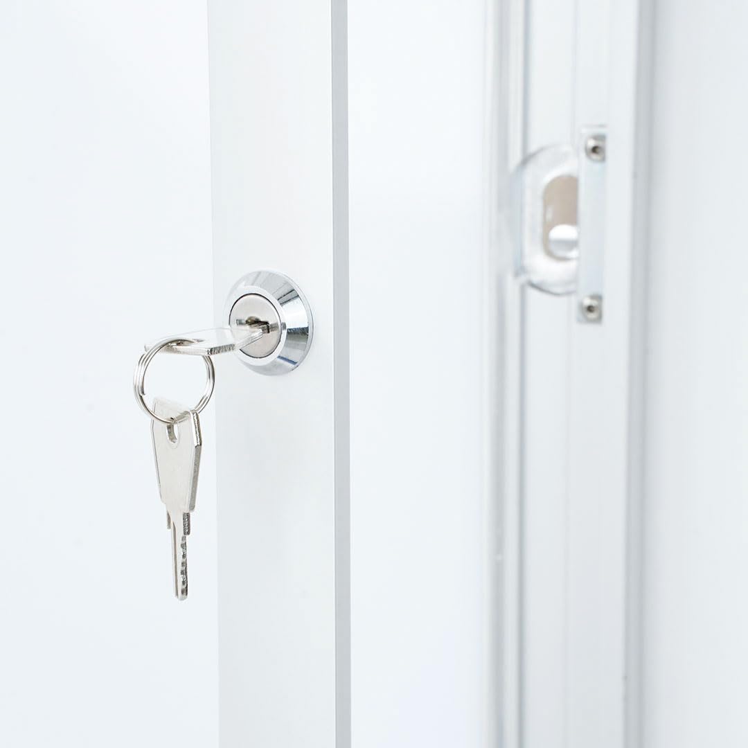 Danieli - Bacheca da Esterno Porta Menu e Avvisi A4. Bacheca con Serratura e Coppia di Chiavi in Dotazione. Facile Fissaggio a Parete. Superficie in Acciaio Magnetica e Scrivibile. (6 x A4)