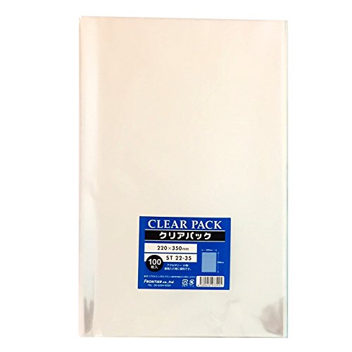 カクケイ OPP袋 クリアパック テープ無し 30ミクロン 100枚 220×350mm