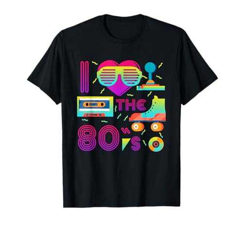 I Love The 80s Rollerskates 80s Retro Rollschuhe T-Shirt I Love The 80s Rollerskates 80s Retro Rollschuhe T-Shirt
