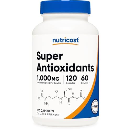 Nutricost Super Antioxidants (1000mg) 120 Capsules – Antioxidant Supplement for Men and Women with Acai, Goji, Blueberry and More, 60 Servings