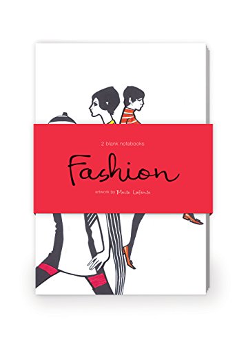 Fashion Illustration Artwork by Maite LaFuente Journal Collection 2: Set of two 64-page notebooks