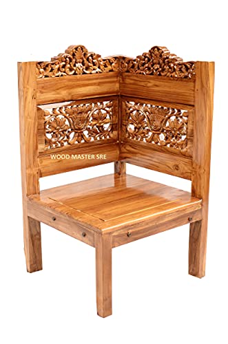 Image of Luxury Wooden Teakwwood Five Seater Sofa Set for Living Room (Honey Brown) Solid Wood Outdoor Chair 5 Seater Sofa | (15)