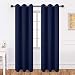 Texlab Blackout Curtains for Bedroom 42 x 84 Inch - Grommet Thermal Insulated Summer Heat/Winter Cold, Light Blocking Window Curtain Panels for Living Room, Set of 2 Pieces, Navy Blue