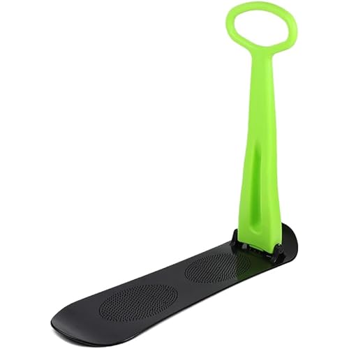 Snow Scooter, Fold-up Snowboard with Handlebar Kick-Scooter Sliding Snow Sled for Kids and Adults, Toddlers Ski Skate