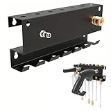 Pressure Washer Gun Holder, Wall Mounted Washer Gun Holder 1/4'' Quick Connect Pressure Washer Organizer 7 holes for Nozzle Tip Foam Cannons Wand Extension Storage Rack