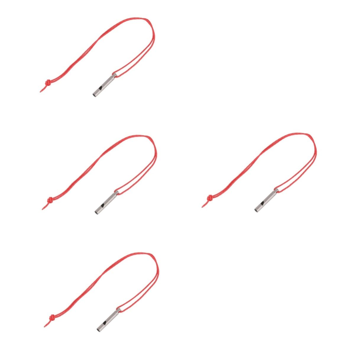 BESTonZON Titanpfeife Sportpfeife mit Lanyard Sport & Freizeit Notpfeife Party Wandern pfeifenständer düdük Notfallsignalpfeife dekorative Campingpfeife Lehrerpfeife Silver