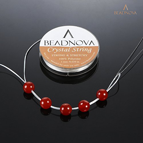 Beadnova 1Mm Elastic Stretch Crystal String Cord For Jewelry Making Bracelet Beading Thread (12M/ Roll, Total 10 Rolls Mixed Color) #TOP3