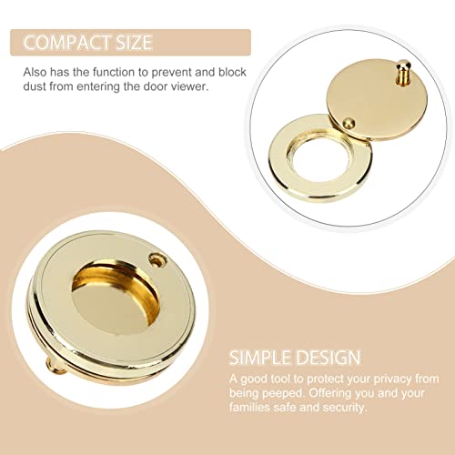 Veemoon Rotary Tool Accessories Peephole Cover Copper Door View Protector Peephole Cover Rotating Privacy Cover Syestem Door Fixture For Apartment House Hotel Door Hole Cover Plate #TOP3
