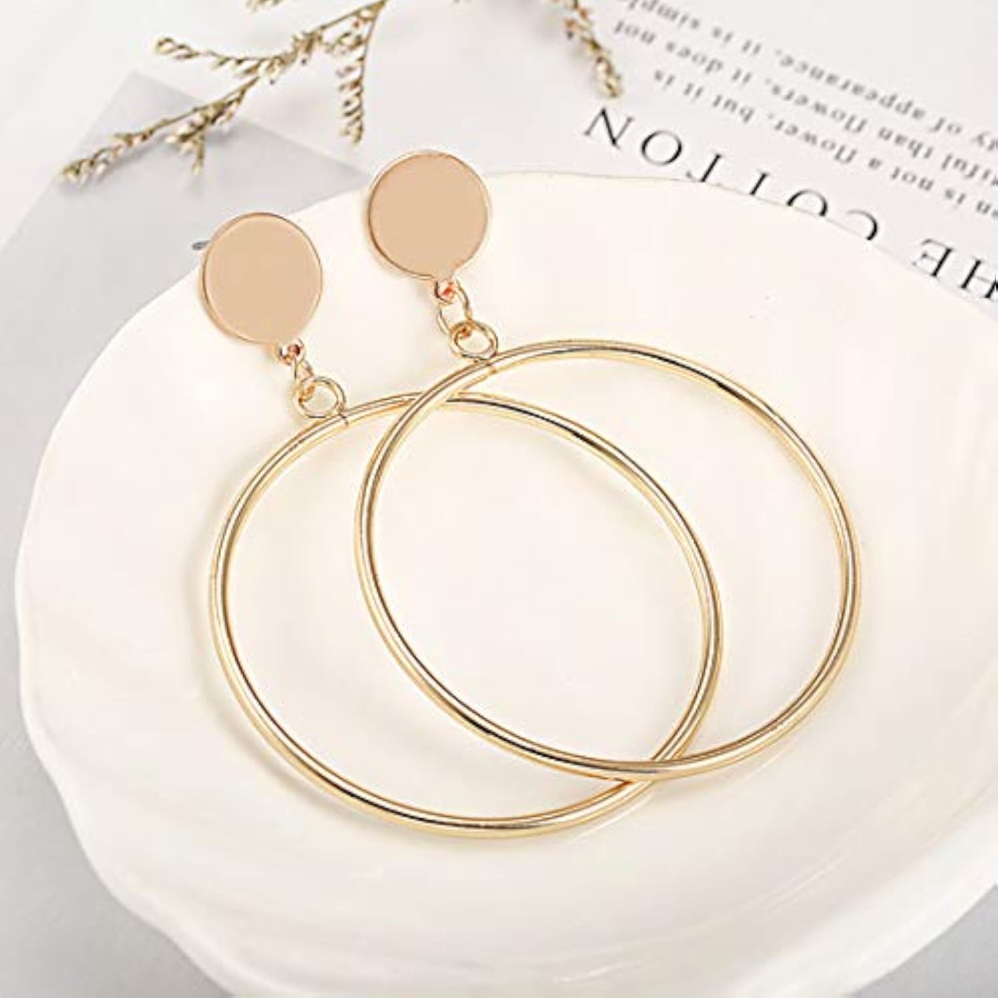 Round Plated Hoop Earrings - CT-ERGG-45063