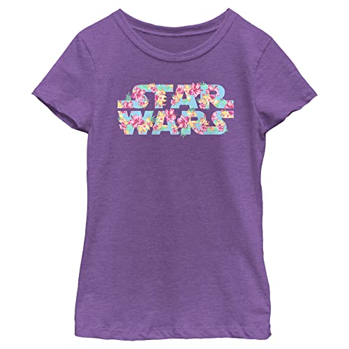 T-shirt Star Wars fille manches courtes imprimé floral Fifth Sun coton