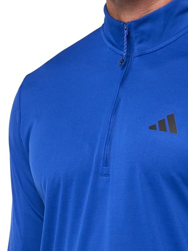 Image of adidas Men's Sweatshirts | Tr-ES 1I4Zip | Blue |