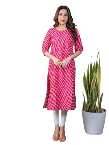 Image of Women's Straight Fit Printed Crepe Kurta, Casual Wear Kurti Design No 133