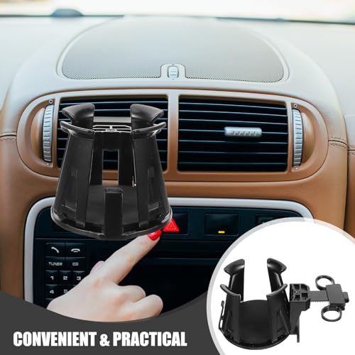 Portavasos para carro con clip ajustable color negro miniatura 4