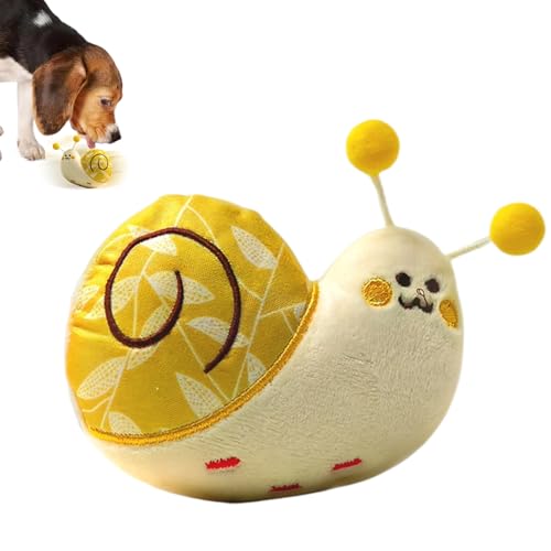 ソフトドッグおもちゃ, カタツムリ型 噛むおもちゃ 歯磨きプレイグッズ ペット用, 犬の遊びとケアに最適なアイテム