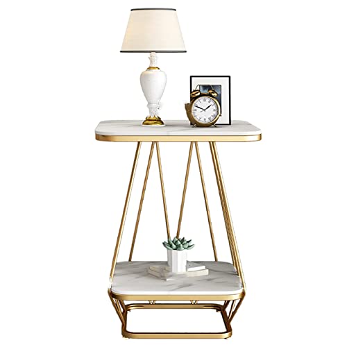 Table basse moderne en marbre 2 étages pour optimiser l'espace - 2