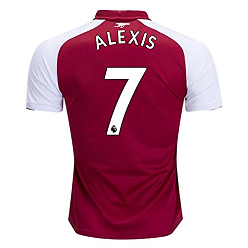 BlackDolphin Alexis 7 Arsenal Home 17-18 Soccer Mens Jersey Color Red Size L
