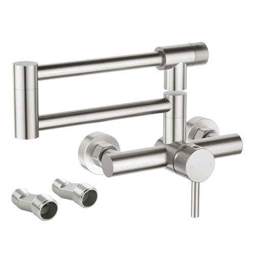CREA Grifo de pared plegable para cocina grifo de para Fregadero 360° Giratorio Plegable
