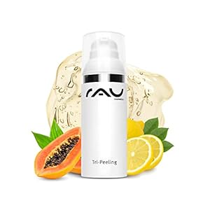 RAU Cosmetics Peeling Gesicht Enzympeeling & Fruchtsäurepeeling Tri-Peeling 50 ml – Gesichtspeeling mit Papaya & Weißer…