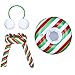 Aoriher 3 Pieces Christmas Elf Clothing Accessory Includes Earmuffs Plaid Cozy Scarf an Inflatable Snow Tube (Twill Style)
