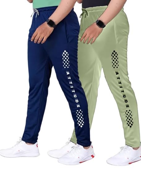 eystone Track Pants for Mens/Joggers for Men/Lower Lycra Blend with 2 Side Zipper Pockets for Gym, Exercise, Morning Walk, Sports Attitude Combo 01-picture-17