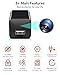Asnaghi Camera Charger,HD 1080P, 64GB Nanny Cam Hidden Camera, Camera with Motion Detection,No Wi-Fi Needed