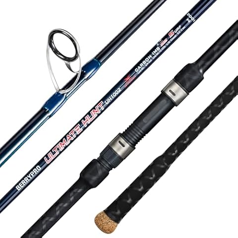 BERRYPRO Surf Spinning Rod Full Carbon Surf Fishing Rod with Fuji Guide (9'/10'/11'/12') (12'-Spinning-2pc) Cover