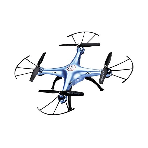 Syma X5HW 2.4G 4CH RC Quadrocopter Drohne (0.3MP HD Kamera, Wireless FPV Echtzeitübertragung, High-Hold, 360°3D Flips…