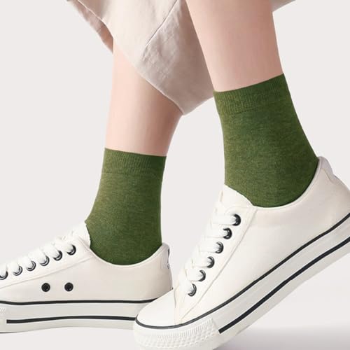 Image of MAGIARTE Womens Mini Crew Cotton Socks,6 Pairs | Anti-pilling Cotton, Casual Athletic, Quarter Calf, Moisture Wicking,Gift box packaging